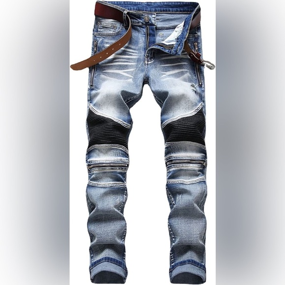 New Men's Designer Street Jeans Multiple Sizes - Picture 1 of 1